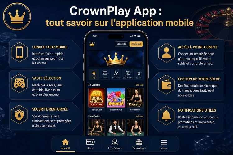 App CrownPlay: tout savoir sur l'application mobile