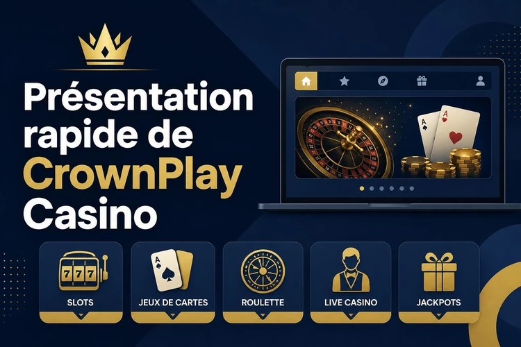 Présentation rapide de CrownPlay Casino